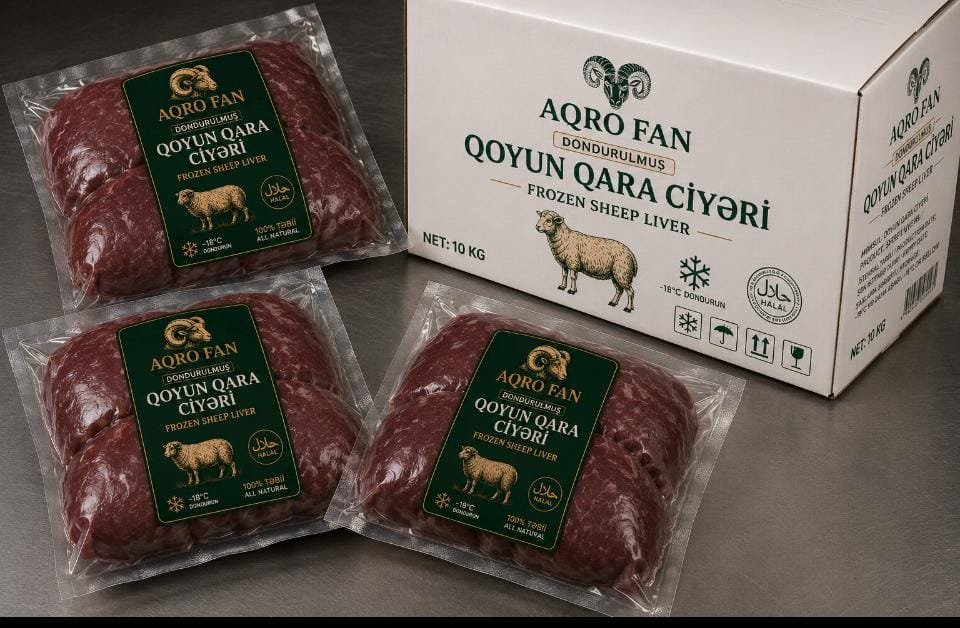 AQRO FAN dondurulmuş qoyun qara ciyəri